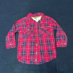 Boys flannel button down